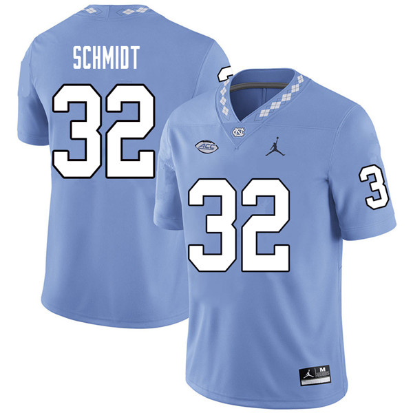 Jordan Brand Men #32 Jacob Schmidt North Carolina Tar Heels College Football Jerseys Sale-Carolina B